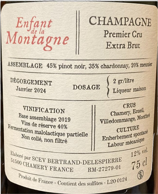 Enfant de la Montagne Extra Brut | Bertrand-Delespierre